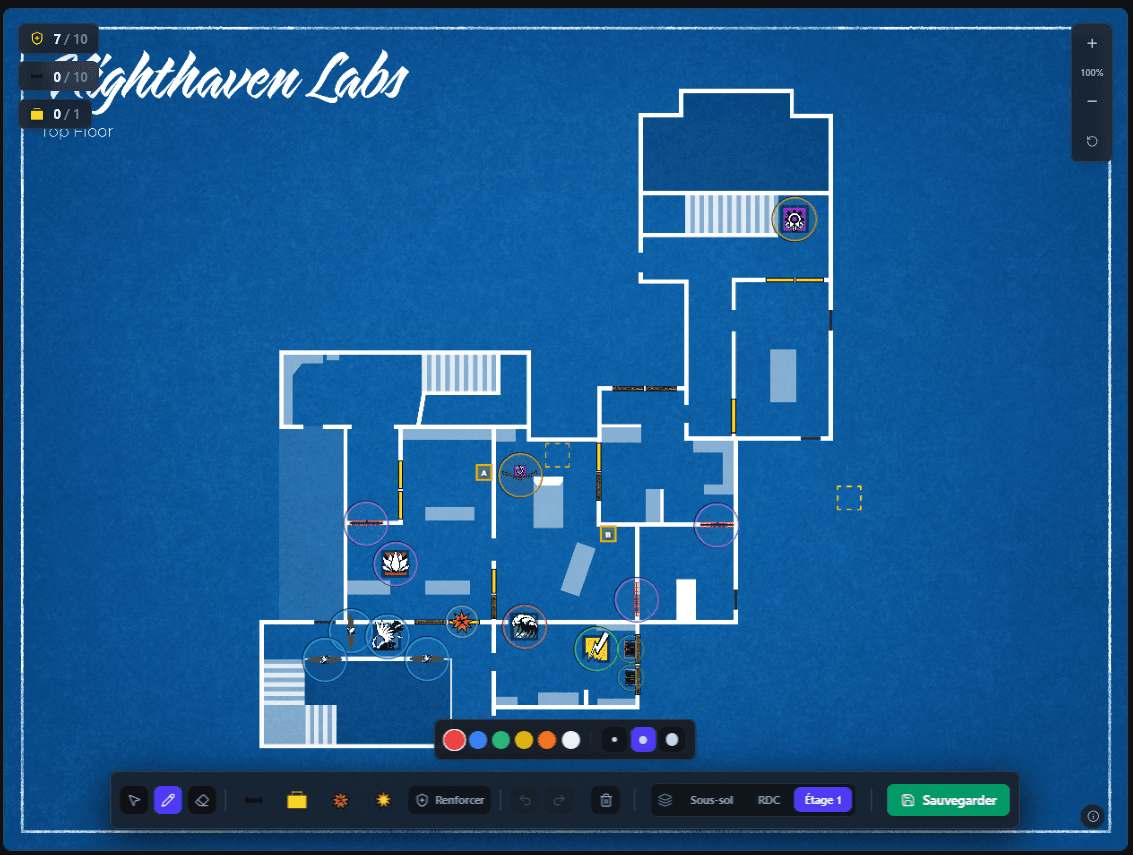 screenshot du canvas d'édition